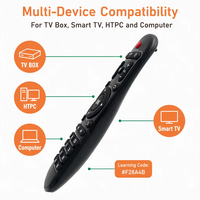 Télécommande intelligente IR noire à 33 boutons en plastique ABS, personnalisable, pour Android TV BOX, avec code roulant – Approvisionnement direct usine