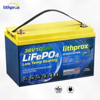 Batterie à décharge profonde 36V 100AH Grade A, alimentation de secours marine, LiFePO4, RV, RS485, BMS intelligent, prise Anderson, CE, RoHS, IP67, OEM, ODM