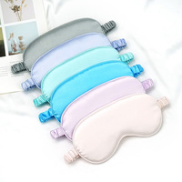 Masque pour les yeux en satin de soie multifonctionnel en gros avec sac en tissu personnalisé imprimé