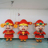 Costume de lion gonflable sur mesure pour la danse du lion traditionnelle chinoise, mascotte publicitaire pour la décoration d'événements