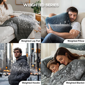 Manta ponderada de cuentas de vidrio cómodas de estilo caliente para calmar el estado de ánimo y aliviar el estrés - Product Image 6