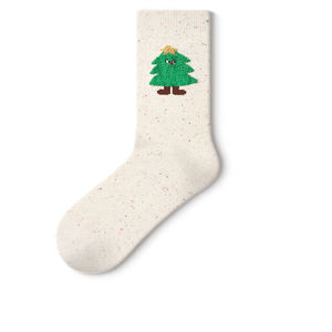 Calcetines Navideños Personalizados para Mujer, Calcetines Divertidos con Diseño de Santa Claus, Paquetes Múltiples con Logotipo en la Parte Inferior, Medias Personalizadas para las Fiestas - Product Image 5