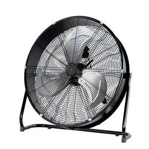 EVERGREEN 12/14/16/18/20/24 Inch High Velocity Rolling Metal Drum Fan/Floor Fan with Steel-Coated Safety Grill, 3 Speed Settings