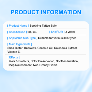 <span class=keywords><strong>Baume</strong></span> apaisant pour tatouage, barrière douce et récupération de la peau avec de la cire d'abeille et du beurre de karité, hydratation longue durée, anti-cicatrices, 200g - Product Image 6