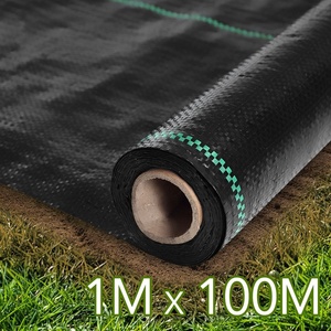 Toile de paillage tissée robuste et écologique pour jardin, couvre-sol <span class=keywords><strong>agricole</strong></span>, tissu paysager, <span class=keywords><strong>barrière</strong></span> anti-mauvaises herbes pour un contrôle efficace des adventices - Product Image 4