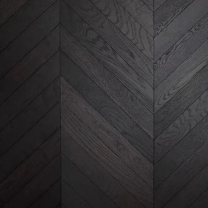 Suelo de madera de <span class=keywords><strong>parquet</strong></span> de roble cepillado negro avanzado Suelo de tablero de madera compuesto multicapa a prueba de humedad - Product Image 2