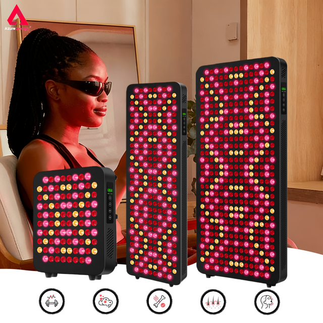 AZURE OEM LED Red Light Therapy Panel 660nm 850nm 5Wavelength Full Body Infrared Light Panel for Home Commercial