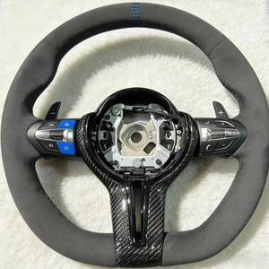 Volant <span class=keywords><strong>BMW</strong></span> style CS en Alcantara et fibre de carbone compatible avec F80 M3 F82 M4 F30 F32 M-Sport - Product Image 6