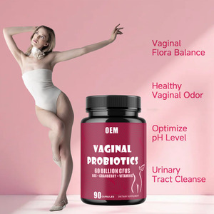 Cápsulas probióticas de calidad superior de etiqueta privada para adultos Mujeres Suplemento de equilibrio de pH Promueve la coenzima vaginal saludable Q10 - Product Image 4