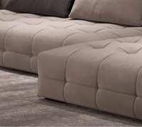 High Class Minimal ism Home Corner Sofa garnitur Möbel Wohnzimmer Luxus Italienischer Nubuk stoff U-Form Villa Schnitts ofa garnitur