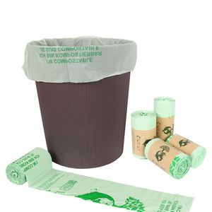 Bolsas de Basura Compostables Tipo Camiseta de 13 Galones, Color Verde, Biodegradables, Tamaño Grande, Plástico PLA, Directo de Fábrica - Product Image 2