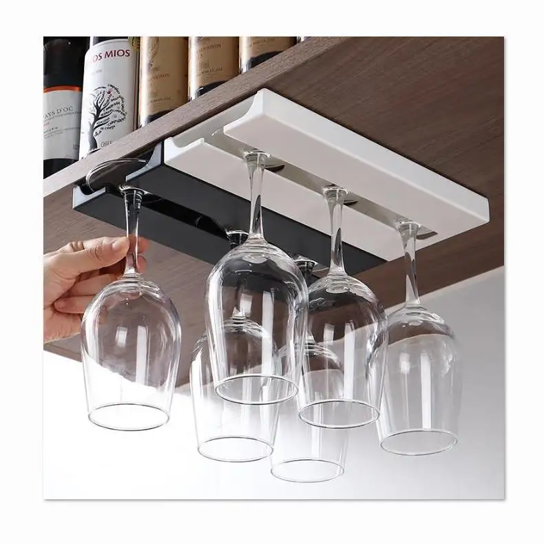 Creative wall-mounted kitchen cup holder multi-functional classification hanging glass goblet rack cabinet storage rack