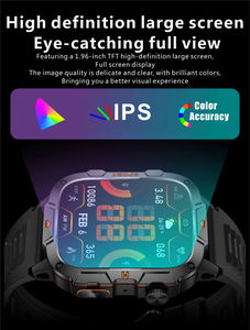 Montre connectée de sport en plein air QX12, Bluetooth, moniteur de fréquence cardiaque, étanche, écran TFT, montre connectée - Product Image 6
