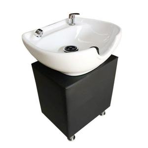 Lavabo Vertical de Cerámica para Lavar el Cabello, Lavabo de Plástico con Base de Pilar para Lavar el Cabello - Product Image 3