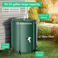Réservoir d'eau portable pliable en PVC 200L VECTUS, résistant aux UV, en bâche 1000D, pour tente – Vente en gros, OEM personnalisé