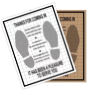Disposable Kraft <strong>Paper</strong> Floor <strong>Mats</strong> for <strong>Cars</strong> With Logo - Product Image 1