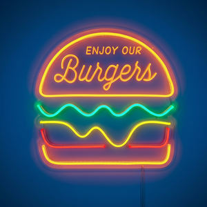 Petite enseigne néon LED personnalisée en gros, livraison directe, enseigne néon en acrylique avec logo pour décoration murale de mariage, personnalisable - Product Image 6