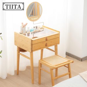 Bàn với gương và bàn ghế bàn trang điểm với 2 ngăn kéo - Product Image 2