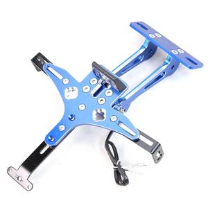 Vente en gros de pièces et accessoires de <span class=keywords><strong>moto</strong></span> <span class=keywords><strong>Plaque</strong></span> <span class=keywords><strong>d</strong></span>'<span class=keywords><strong>immatriculation</strong></span> CNC avec lumière LED Support de <span class=keywords><strong>plaque</strong></span> <span class=keywords><strong>d</strong></span>'<span class=keywords><strong>immatriculation</strong></span> de haute qualité Taille réglable - Product Image 5