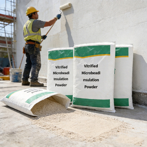 Excellente performance d'isolation pour l'isolation thermique des murs intérieurs et extérieurs, <span class=keywords><strong>mortier</strong></span> microbilleux vitrifié - Product Image 1