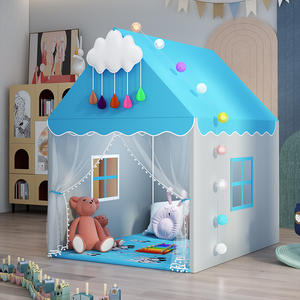 Tienda de campaña de juguete colorida plegable, tienda de campaña suave para niños, tienda de Campaña para Niños de gran espacio, Castillo de princesa durmiente para bebés, casa de juegos - Product Image 5