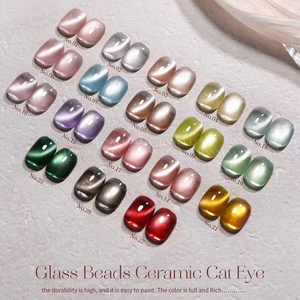 Vernis à ongles gel effet œil de chat super flash avec lampe UV LED, gel magnétique à retirer par trempage, gel à ongles pailleté pour kit de manucure en salon - Product Image 6