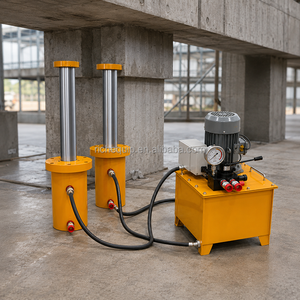 Vérin hydraulique à bride 50T-1000T, système de levage sécurisé haute pression avec pompe électrique télécommandée pour extrusion push-pull - Product Image 6