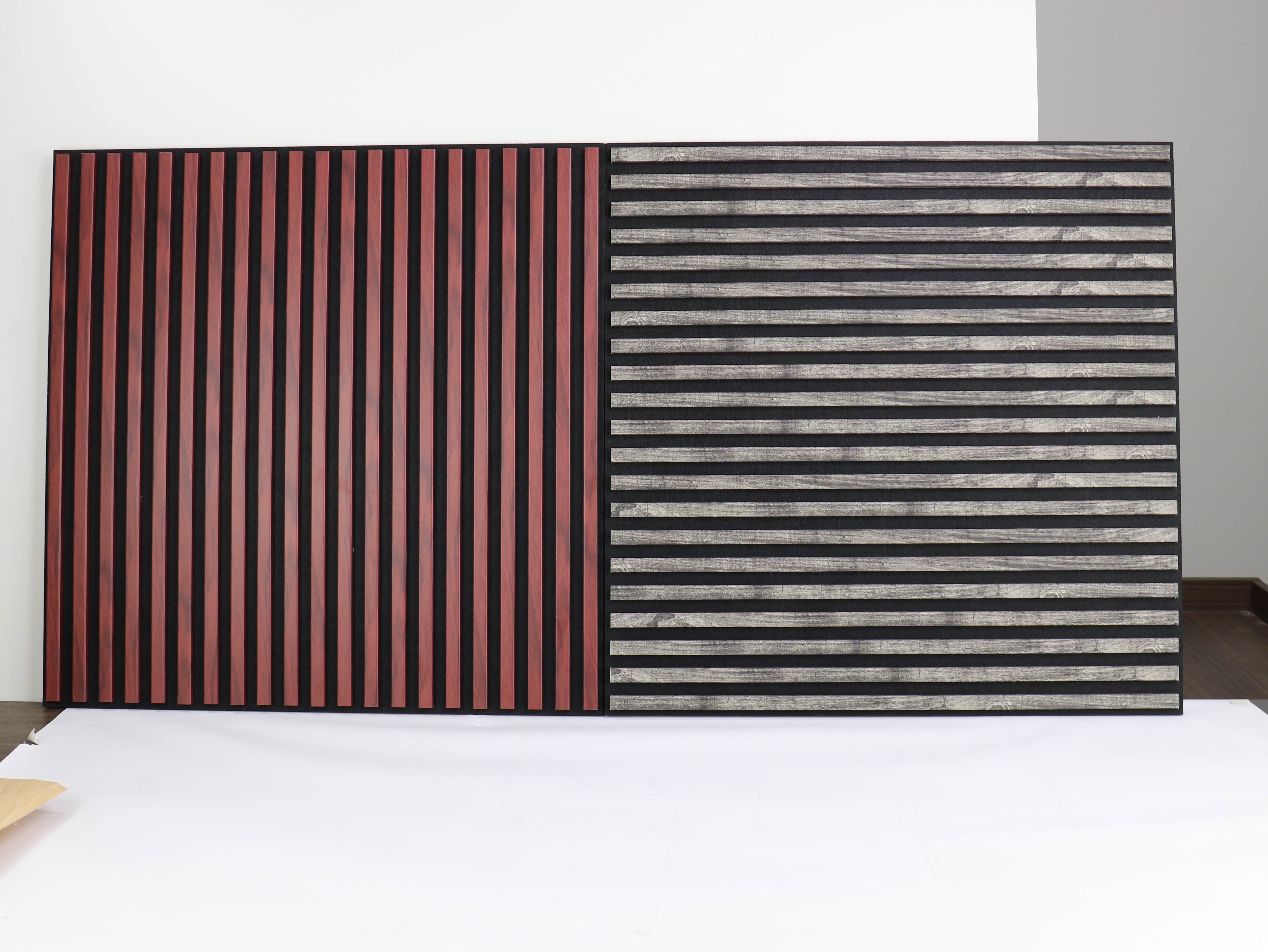 High Quality Soundproof Wall Panels MDF Wood Slatted Wall Acoustic Felt Panels For Interior Decoration Wall And Ceiling