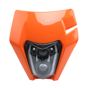 ZUQING Faro delantero para motocicleta, color naranja, 24x28cm, iluminación LED todoterreno, luz frontal HL101-15 - Product Image 2