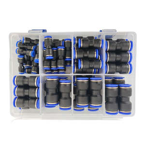 ข้อต่อลมแบบตรง PU ชนิดเสียบเร็วในชุดอุปกรณ์ลม - Product Image 3