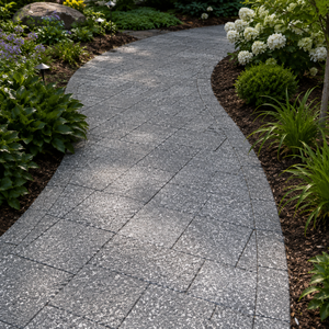 Green Granite Paver <b>Sandblasted</b> Basalt Stone for Outdoor & Park Versatile Exterior Paving Stone - Product Image 5