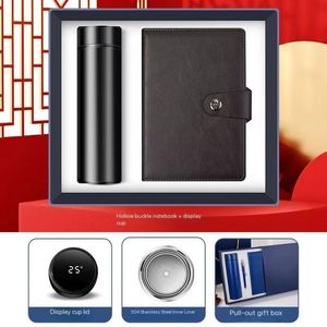 Coffret Cadeau d'Affaires pour Femme : Bouteille Isotherme, Stylo et Carnet – Idéal pour Entreprises, Assurance, Noël, Remise de Diplôme – Promotion Fin de Série - Product Image 3
