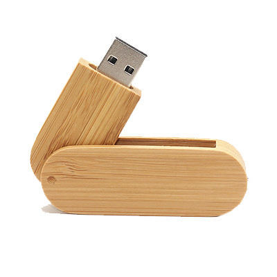 Premium New Bamboo USB 3.0 High-Speed Flash Drive with Custom Engraved Logo for Corporate Gifts & Promotional Events