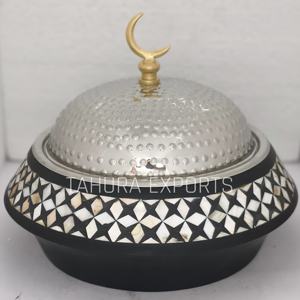 Dernière arrivée MOP Design Hot Pot Isolé Métal Rond Bois Casserole Arabe Moyen-Orient Chauffe-plats Servant - Product Image 3