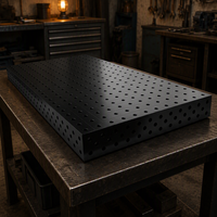Table de soudage 3D nitrurée résistante à la corrosion, système de fixation modulaire à grille de trous de 28 mm, fonte, capacité 5 tonnes