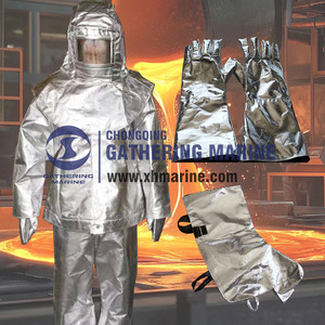 Traje Ignífugo de Aluminio, Equipo de Lucha Contra Incendios Resistente al Fuego para Uso en Rescate Marítimo de Emergencia - Product Image 4
