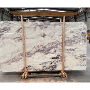 אבן טבעית שיש איכותי יוקרתי עם ורידים סגולים לוחות גדולים אריחי רצפה כיורי אמבטיה פאנל קיר לוח כיור - Product Image 1