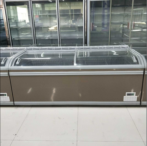 Le stockage commercial de supermarché a <span class=keywords><strong>combiné</strong></span> le <span class=keywords><strong>congélateur</strong></span> profond d'affichage d'île de porte en verre coulissante - Product Image 4