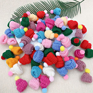 Mini chapeau tricoté <span class=keywords><strong>de</strong></span> noël noël nouvel an mignon créatif doigt chapeau pendentif bricolage décoration cadeau - Product Image 6