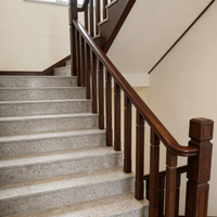 Dalle de terrazzo blanche grand format moderne YDSTONE avec copeaux blancs, pierre de terrazzo artificielle polie pour revêtements de sol et escaliers