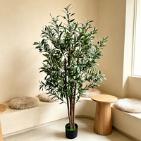 Articles de décoration moderne pour la maison, faux oliviers en pot, plantes artificielles en tissu, décoration pour événements, fêtes, Pâques, mariages, cadeaux de Noël