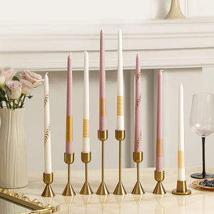 <span class=keywords><strong>Artdeco</strong></span> Luxury Black Gold lunghe candele 30.5CM fatte a mano banchetto nuziale europeo ristorante occidentale cena a lume di candela - Product Image 1