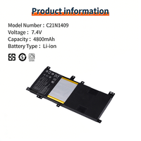 Batterie d'ordinateur portable de haute qualité C21N1409 pour Asus V455 V455L V455LB VM400C VM410L VM490 VM490L VM490LN VM490LN4510
