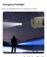 Radio d'urgence AM FM haute sensibilité, solaire, à manivelle, 5000 mAh, lampe torche, alarme SOS
