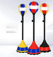 Ballon de boxe autonome gonflable en PU robuste pour entraînement de vitesse et de réflexes, avec socle réglable en hauteur pour la maison et la salle de sport