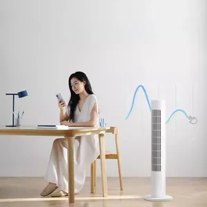 Xiaomi Mijia Smart Ventilador de pé sem lâminas Ventilador de pedestal inteligente sem folhas Mi Home APP Ventilador de torre de controle remoto refrigerador de ar