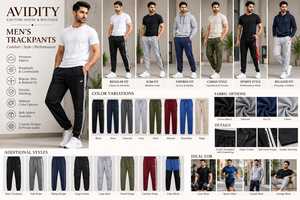 Men's Trackpants Wholesale Premium Breathable Fabric <b>Sports</b> <b>Trousers</b> Comfortable Regular Slim Relaxed Fit Durable Stitching - Product Image 3