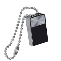 Mini clé USB en métal avec chaîne à perles, porte-clés, clé USB 2.0, logo personnalisé gravé au laser, clé USB portable