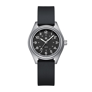Montre sport pour femme de petite taille, mouvement à quartz, bracelet en cuir/silicone, boîtier personnalisé, aiguilles lumineuses - Product Image 1