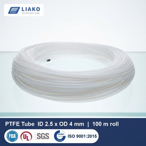 PTFE <b>Hose</b> 2.5x4mm Smooth Bore Natural PTFE Tubing 100m Roll Chemical Resistant -70 to 260C FDA Grade - Product Image 1